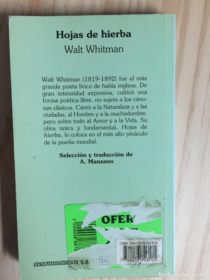 Libros: Hojas de hierba - Walt Whitman - Foto 5