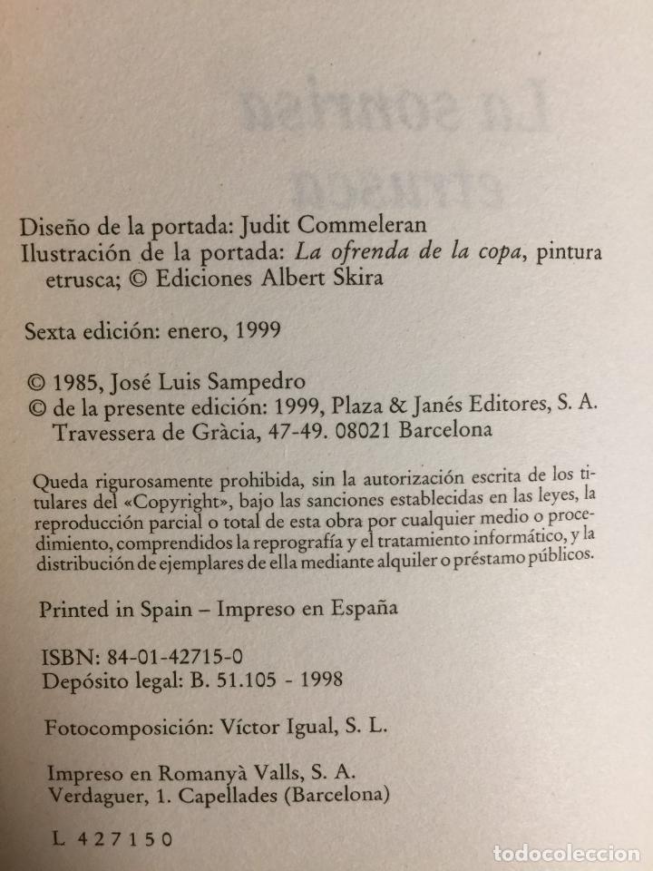 Libros: La sonrisa etrusca - Jos&eacute; Luis Sampedro - Foto 2