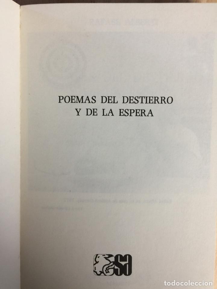 Libros: POEMAS DEL DESTIERRO Y DE LA ESPERA - Rafael Albert&iacute; - Foto 3
