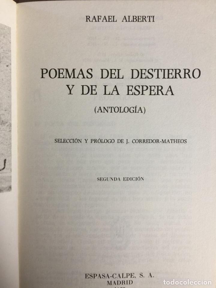 Libros: POEMAS DEL DESTIERRO Y DE LA ESPERA - Rafael Albert&iacute; - Foto 5