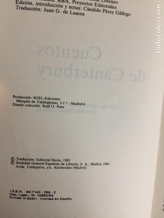 Libros: Cuentos de Canterbury - Geoffrey Chaucer - Foto 3
