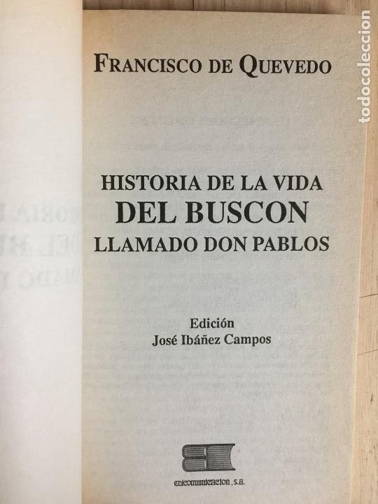 Libros: El busc&oacute;n - Francisco de Quevedo - Foto 4