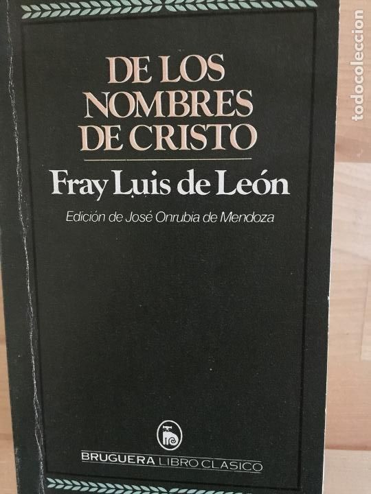 Libros: De los nombres de cristo - Fray Luis de Leon - Foto 1