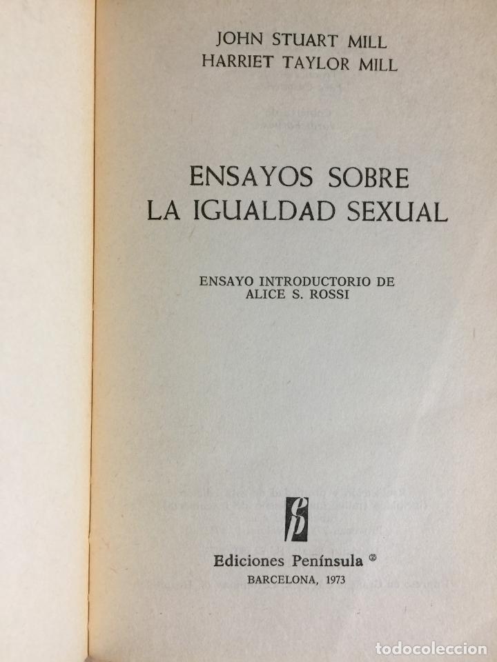 Libros: Ensayos sobre la igualdad sexual - John Stuart Mill - Foto 2