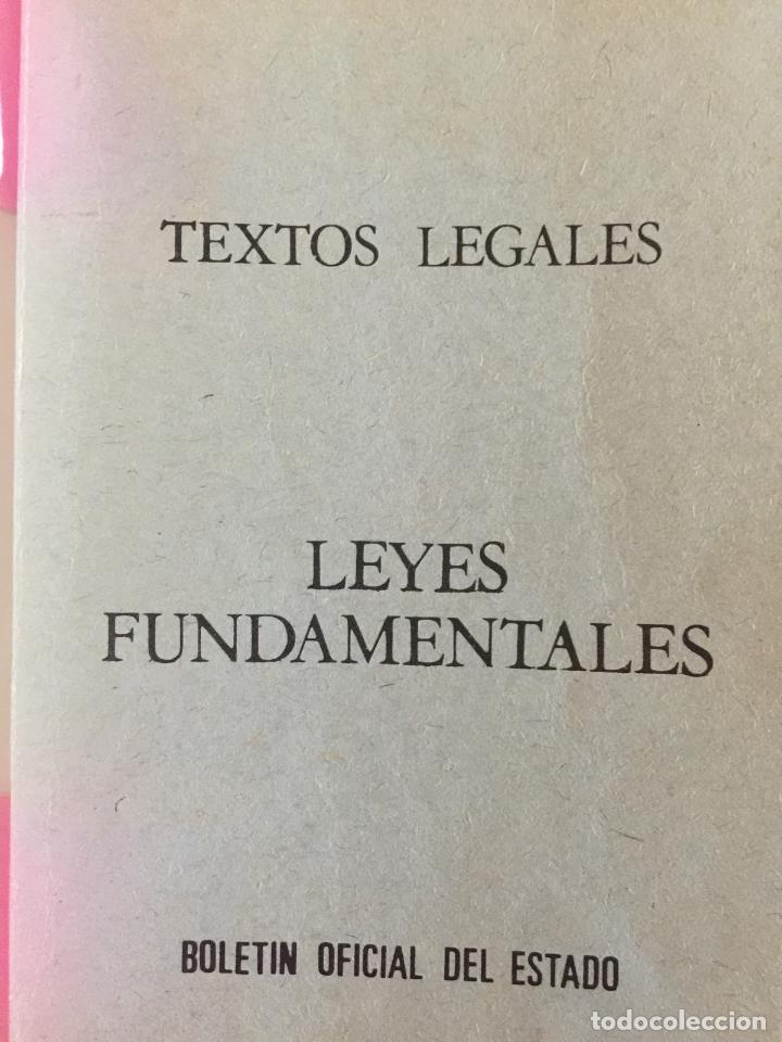 Libros: Textos Legales. Leyes fundamentales - Foto 1