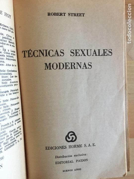 Libros: Tecnicas sexuales modernas - Robert Street - Foto 4