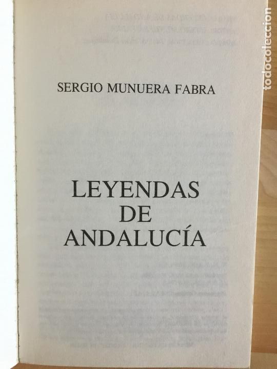 Libros: Leyendas de andalucia - Sergio Munera Fabra - Foto 3