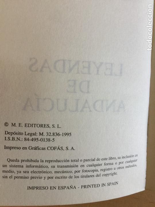 Libros: Leyendas de andalucia - Sergio Munera Fabra - Foto 4