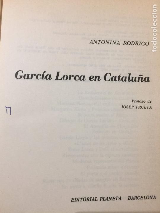 Libros: Garica Lorca en Catalunya - Antonina Rodrigo - Foto 4