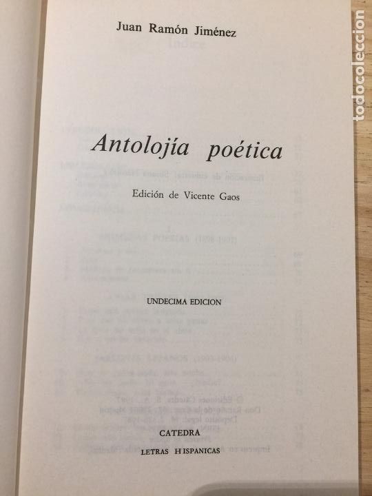Libros: Antoloj&iacute;a po&eacute;tica - Juan Ram&oacute;n Jim&eacute;nez - Foto 4