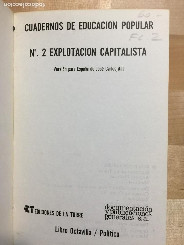 Libros: Explotacion capitalista n&ordm; 2 - Marta Harnecker - Foto 4