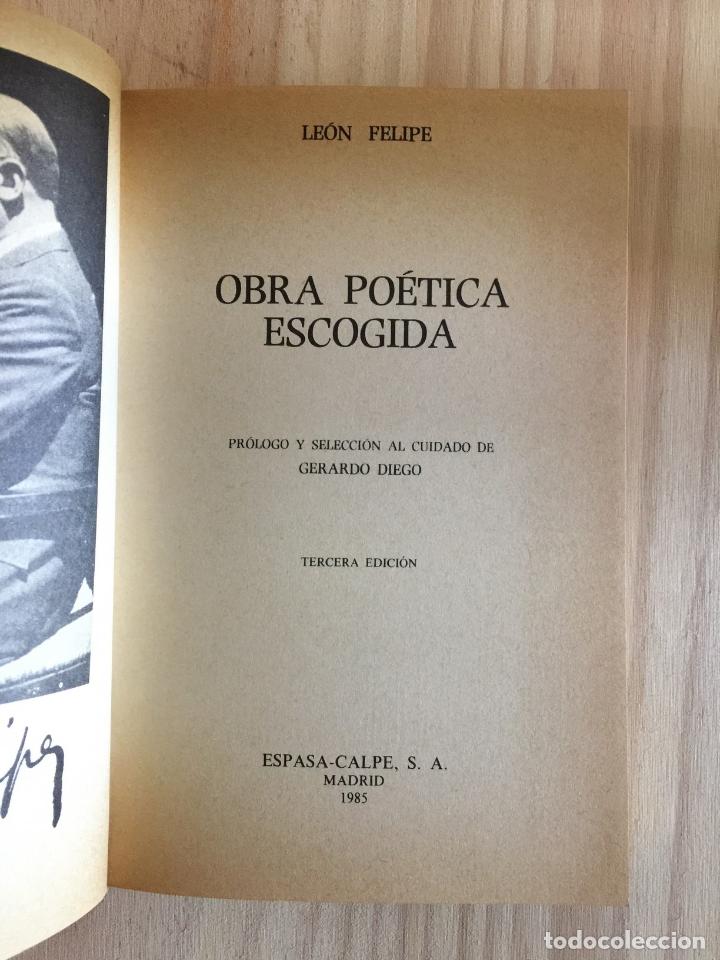 Libros: Obra poetica escogida - Leon Felipe - Foto 2
