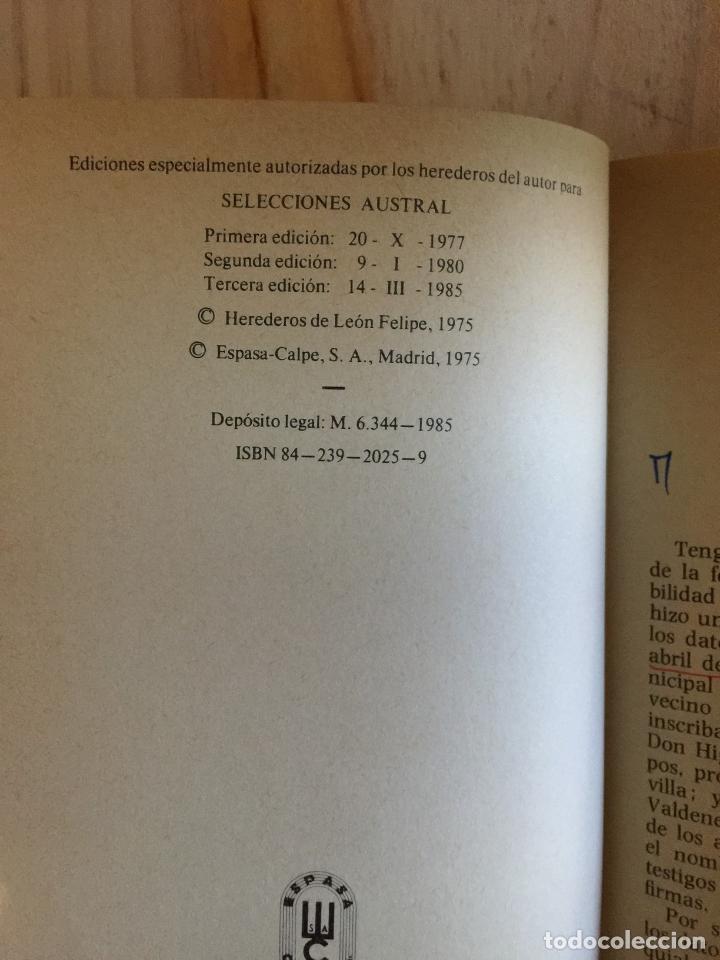 Libros: Obra poetica escogida - Leon Felipe - Foto 3