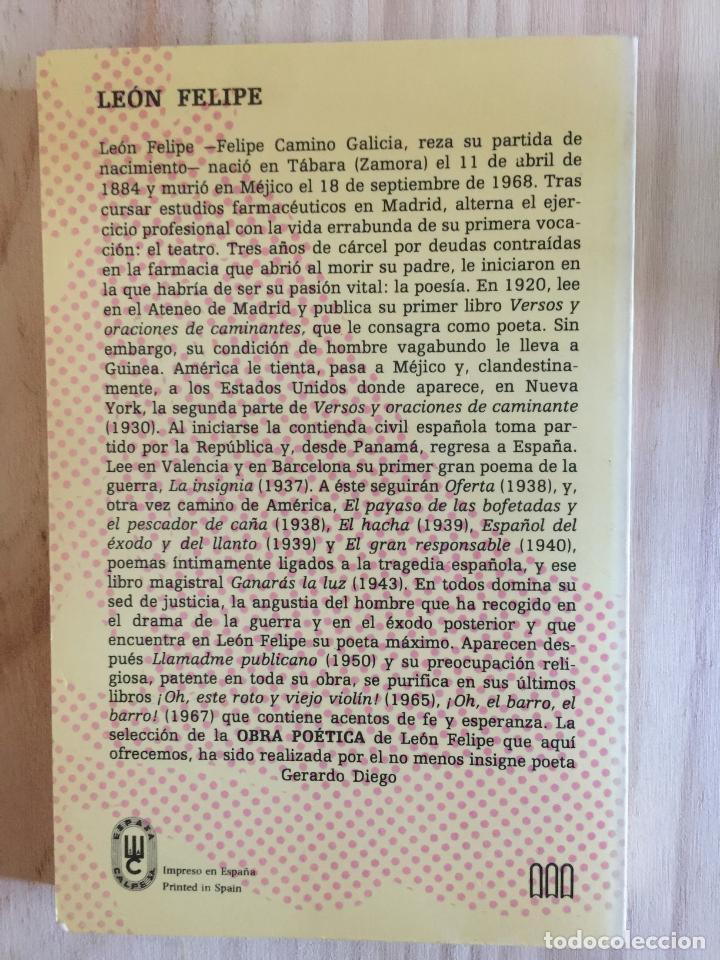 Libros: Obra poetica escogida - Leon Felipe - Foto 4