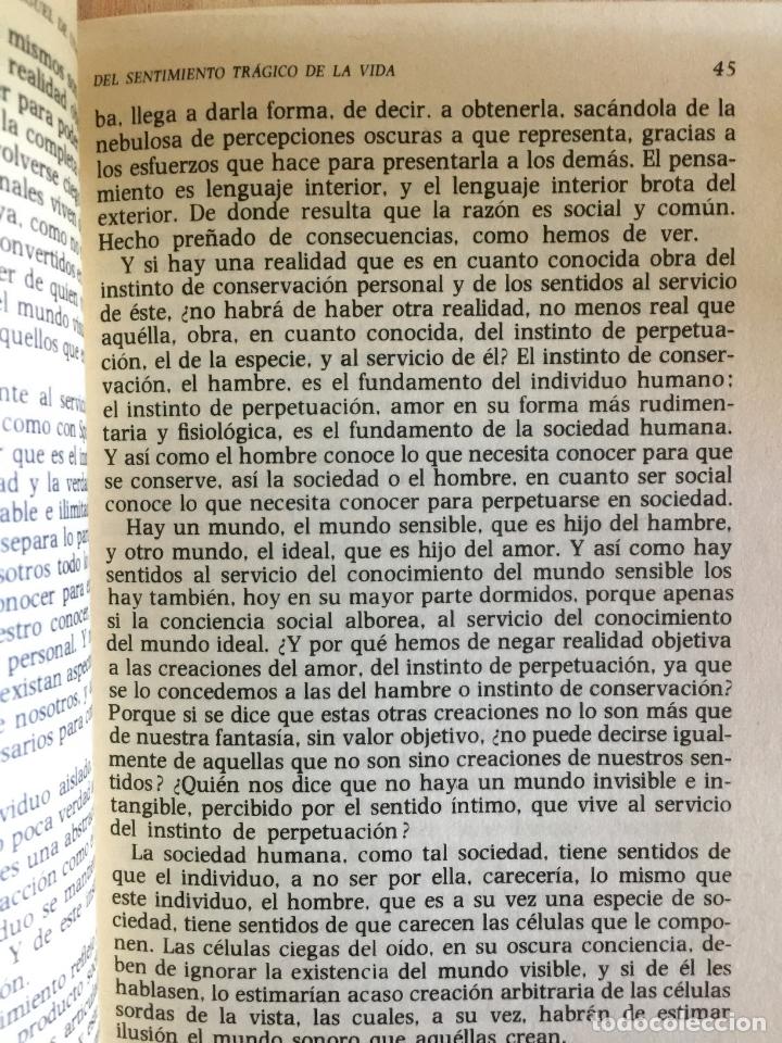Libros: Del sentimiento tragico de la vida - Miguel de Unamuno - Foto 4