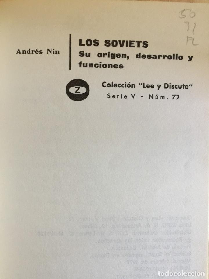 Libros: Los soviets - Andres Nin - Foto 4