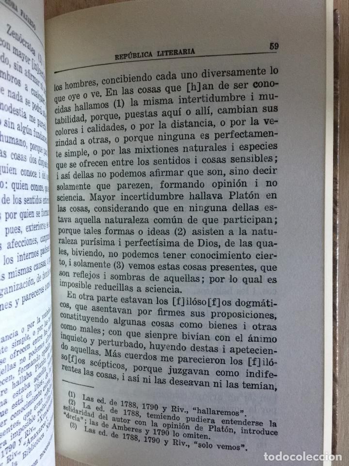 Libros: Republica literaria - Saavedra Fajardo - Foto 4
