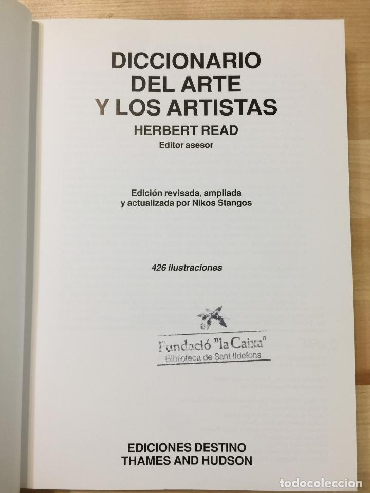 Libros: Diccionario del arte y los artistas - Herbert Read - Foto 4