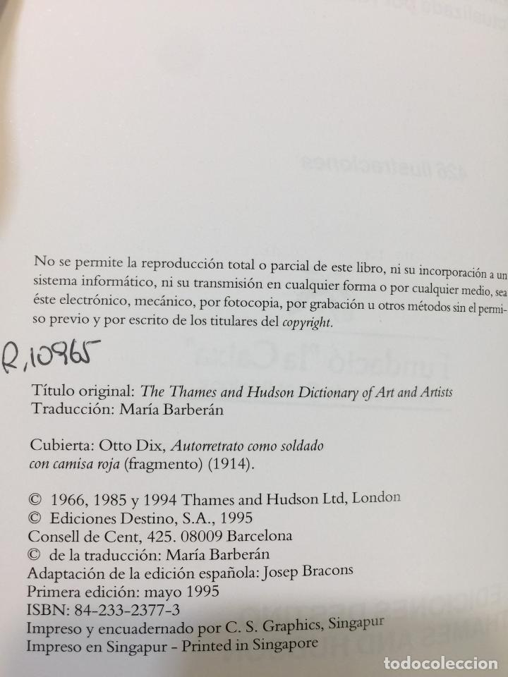 Libros: Diccionario del arte y los artistas - Herbert Read - Foto 5