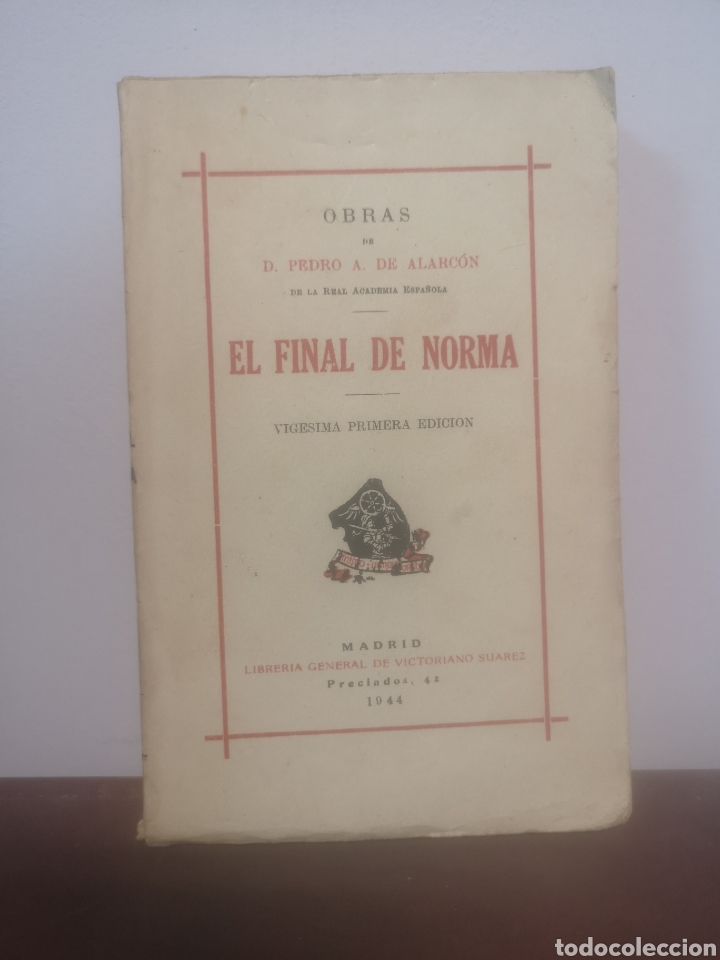 Libros: EL FINAL DE NORMA / PEDRO A. DE ALARC&Oacute;N / MADRID 1944 - Foto 1