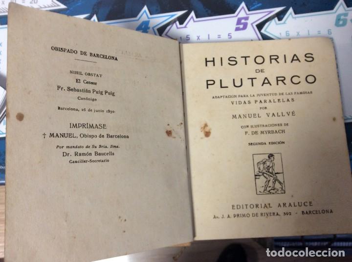 Libros: HISTORIA DE PLUTARCO EDICION 1930 EDITORIAL ARALUCE - Foto 1