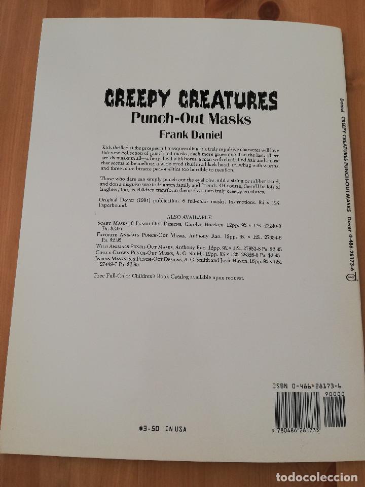 Libros: CREEPY CREATURES. PUNCH OUT MASKS (FRANK DANIEL) - Foto 4