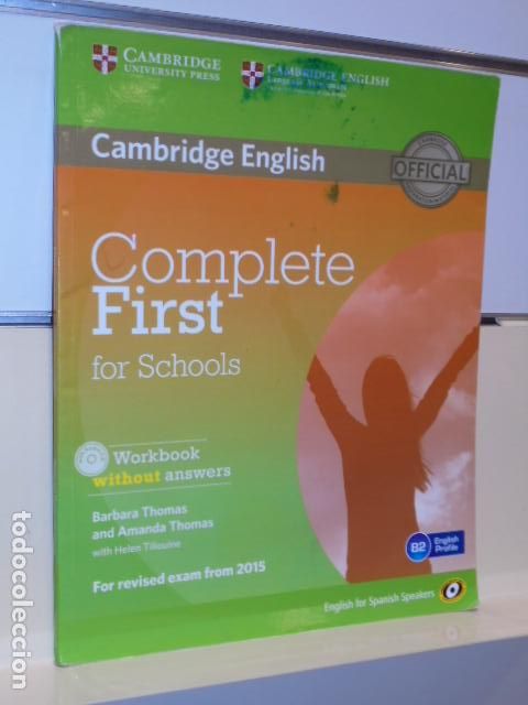 Libros: COMPLETE FIRST FOR SCHOOLS WITH AUDIO CD WORKBOOK B2 - CAMBRIDGE UNIVERSITY PRESS - Foto 1