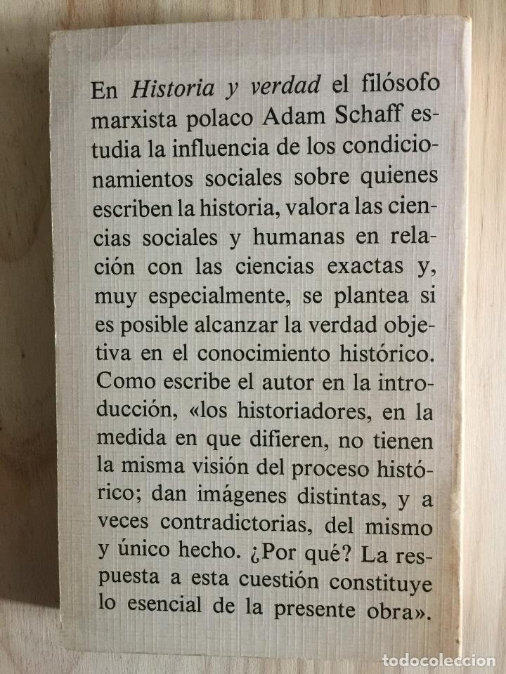 Libros: Historia y verdad - Adam Schaff - Foto 3