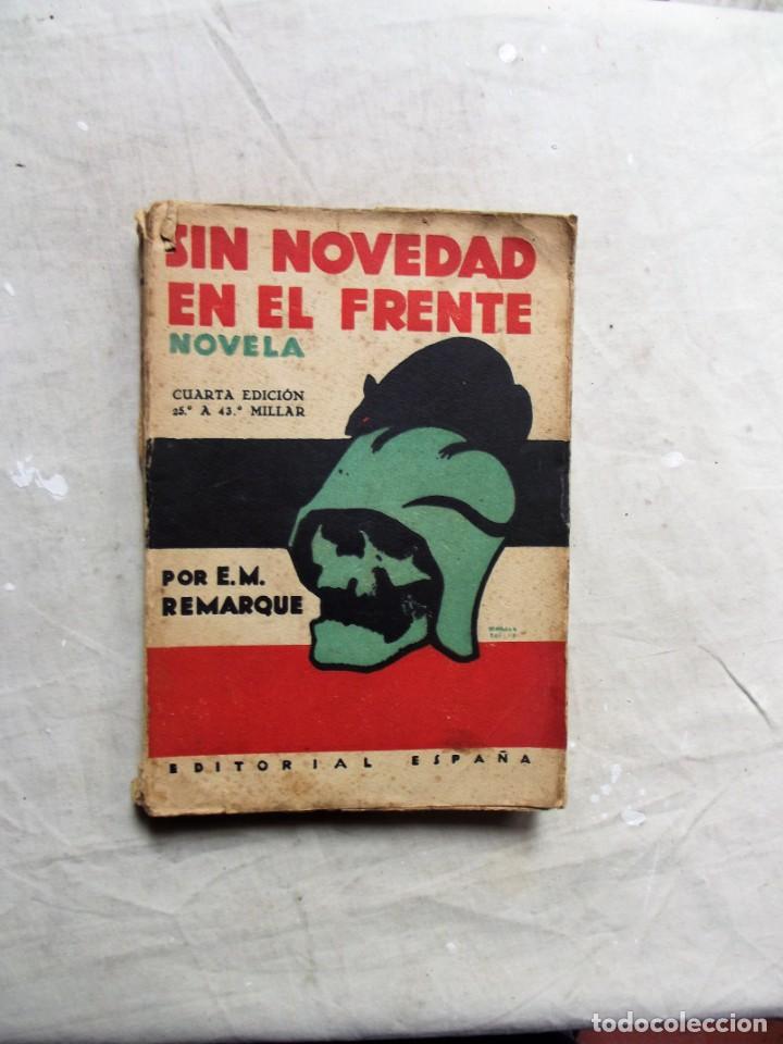 Libros: SIN NOVEDAD EN EL FRENTE POR E.M. REMARQUE - Foto 1