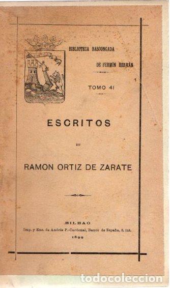 Libros: Escritos - Ortiz de Z&aacute;rate, Ram&oacute;n - Foto 1