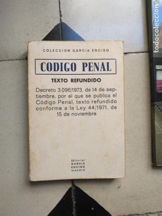 Libros: LIBRO - CODIGO PENAL GARCIA ENCISO - 1958 - Foto 1