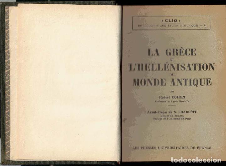 Libros: LA GRECE ET LHELLENISATION DU MONDE ANTIQUE. - COHEN, Robert. - Foto 1