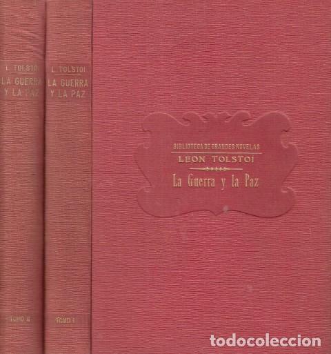 Libros: LA GUERRA Y LA PAZ. TOMOS I Y II - TOLSTOI - Foto 1