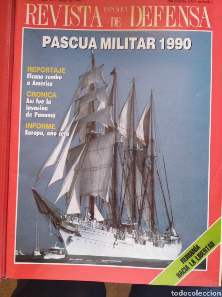 Libros: REVISTA ESPA&Ntilde;OLA DE DEFENSA A&Ntilde;O 1990 con carpeta - Foto 1