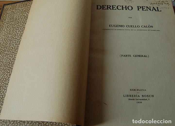 Libros: DERECHO PENAL - EUGENIO CUELLO CAL&Oacute;N - Foto 3