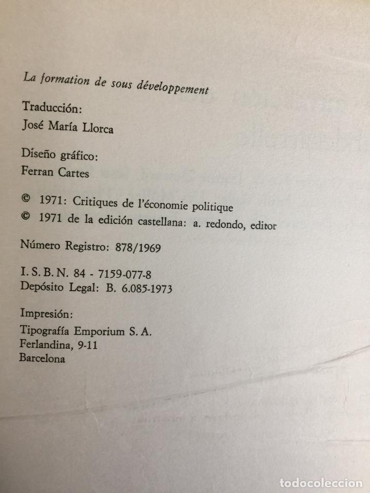 Libros: La formaci&oacute;n del subdesarrollo - Varios - Foto 2