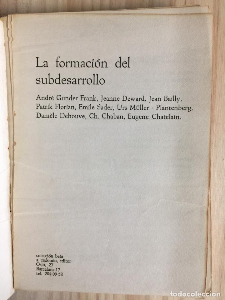 Libros: La formaci&oacute;n del subdesarrollo - Varios - Foto 5
