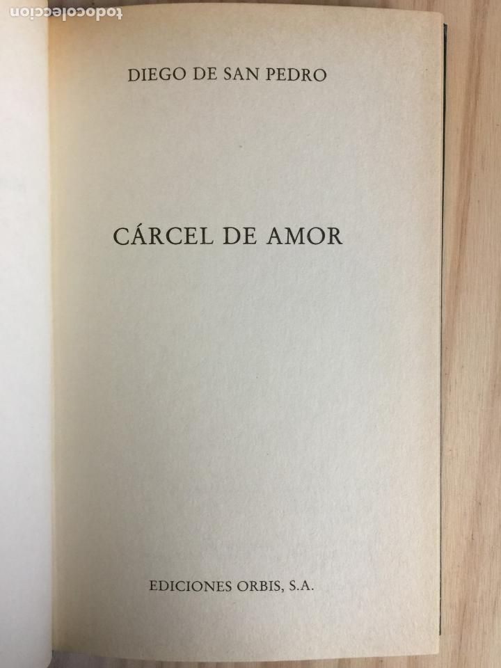 Libros: CARCEL DE AMOR - Diego de San Pedro - Foto 3