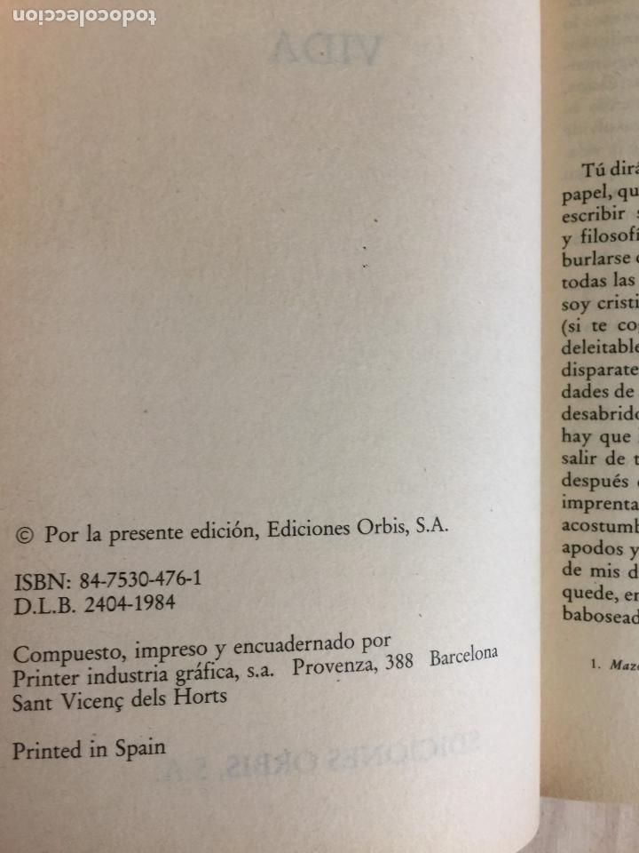 Libros: Vida - Diego de Torres Villarroel - Foto 2