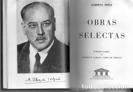 Libros: OBRAS SELECTAS. - INSUA, Alberto. - Foto 1