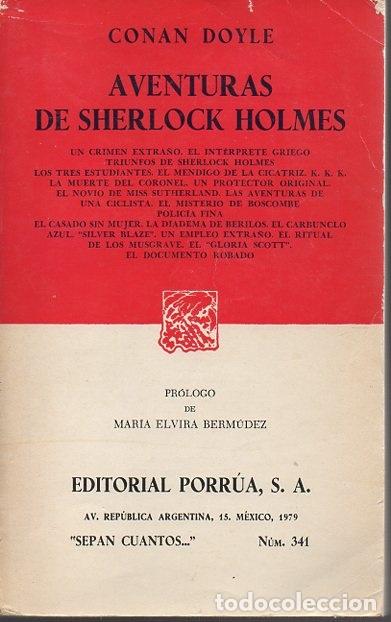Libros: AVENTURAS DE SHERLOCK HOLMES. NUM. 341. - CONAN DOYLE, Sir Arthur. - Foto 1