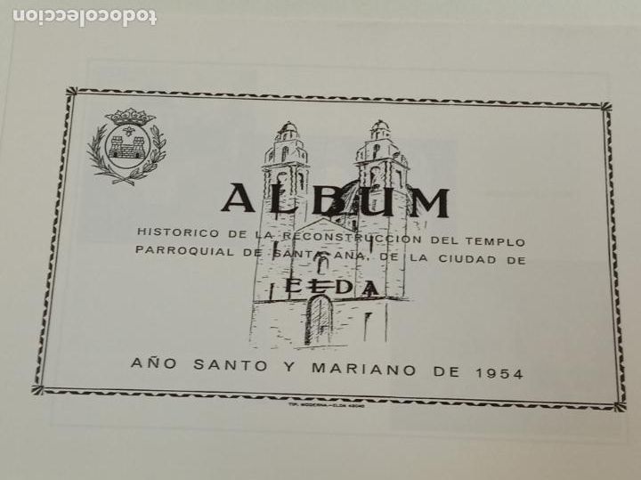 Libros: &Aacute;LBUM HIST&Oacute;RICO DE LA RECONSTRUCCI&Oacute;N DEL TEMPLO / BIBLIOTECA ELDENSE / VIVIR EN ELDA FACSIMIL - Foto 2