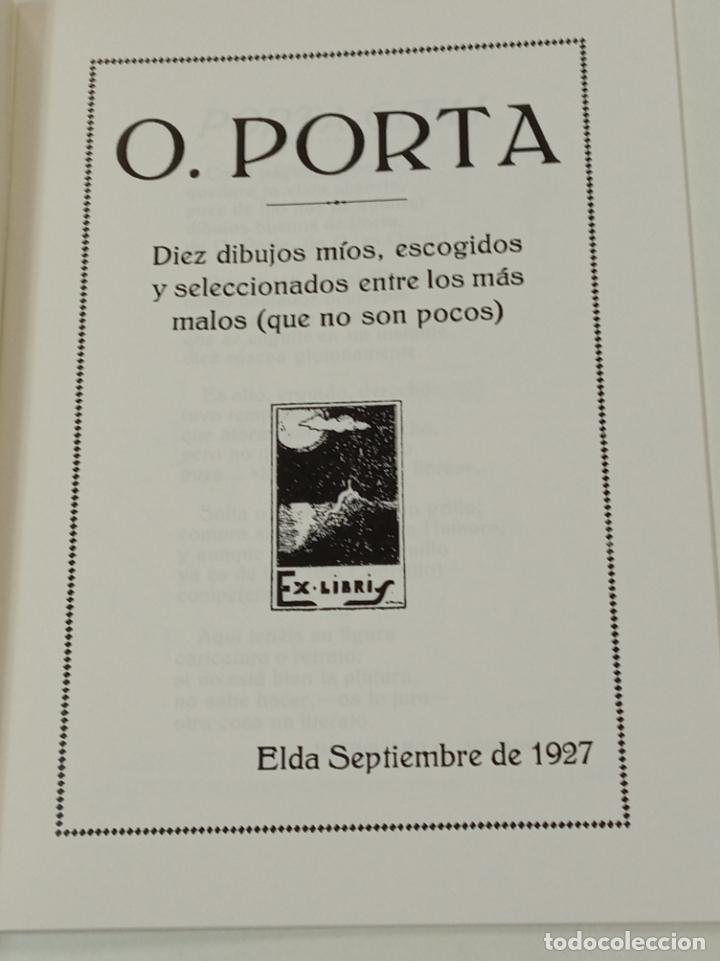 Libros: CARICATURAS DE &Oacute;SCAR PORTA / BIBLIOTECA ELDENSE / VIVIR EN ELDA FACSIMIL - Foto 2