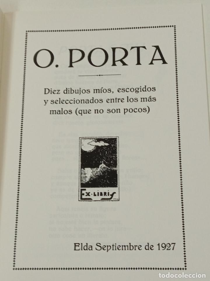 Libros: CARICATURAS DE &Oacute;SCAR PORTA / BIBLIOTECA ELDENSE / VIVIR EN ELDA FACSIMIL - Foto 2