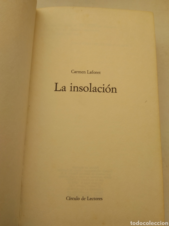 Libros: LA INSOLACI&Oacute;N/CARMEN LAFORET - Foto 2