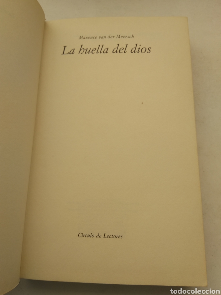 Libros: LA HUELLA DEL DIOS/M. VAN DER MEERSCH - Foto 2