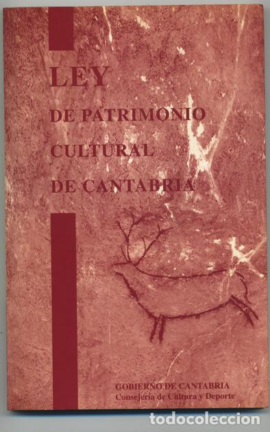 Libros: LEY DE PATRIMONIO CULTURAL DE CANTABRIA.