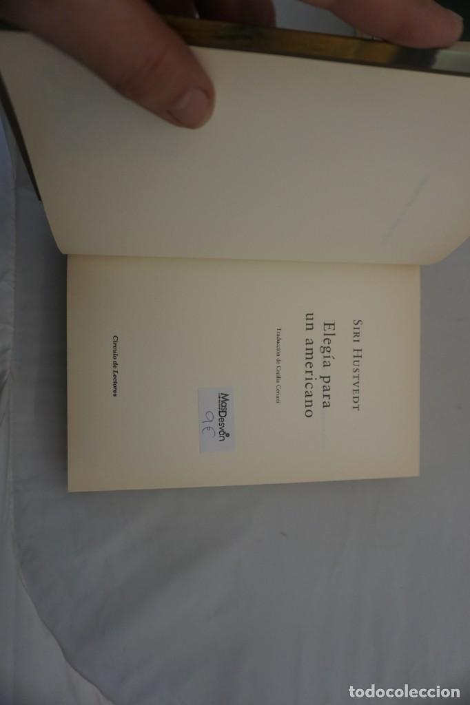 Libros: 5C - ELEGIA PARA UN AMERICANO - SIRI HUSTVEDT / CIRCULO DE LECTORES - Foto 3