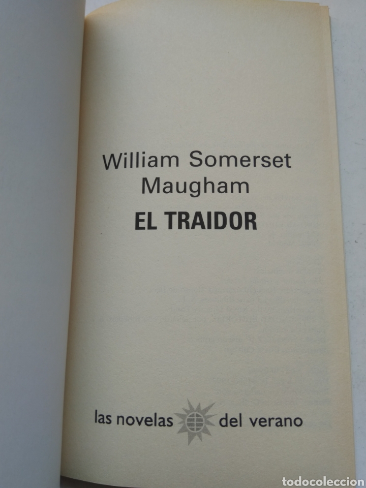 Libros: EL TRAIDOR/WILLIAM SOMERSET MAUGHAM - Foto 2