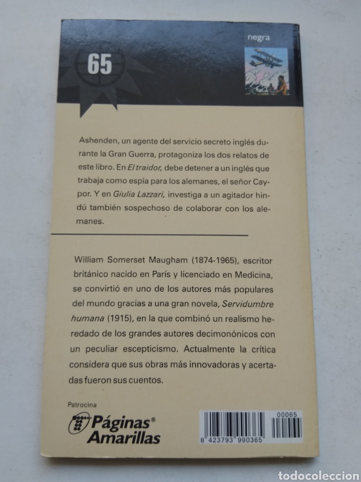 Libros: EL TRAIDOR/WILLIAM SOMERSET MAUGHAM - Foto 3